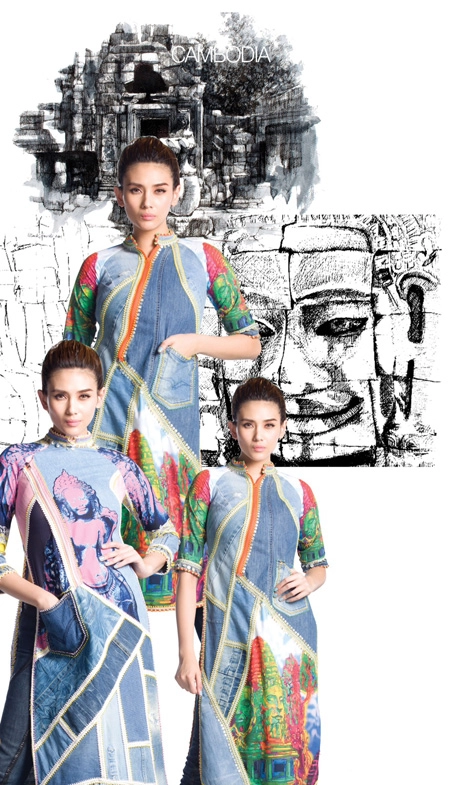 Hoàng yến làm mẫu áo dài cho festival huế 2014 - 2