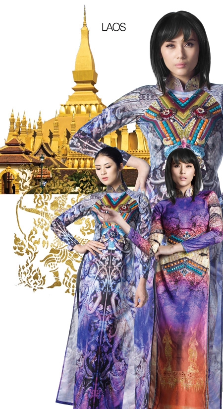 Hoàng yến làm mẫu áo dài cho festival huế 2014 - 4