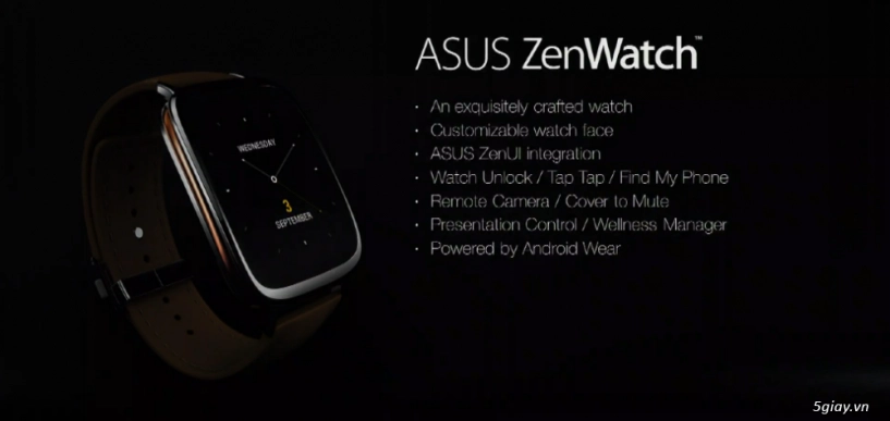 ifa 2014 asus giới thiệu zenwatch bắt đầu cuộc đua smartwatch - 3