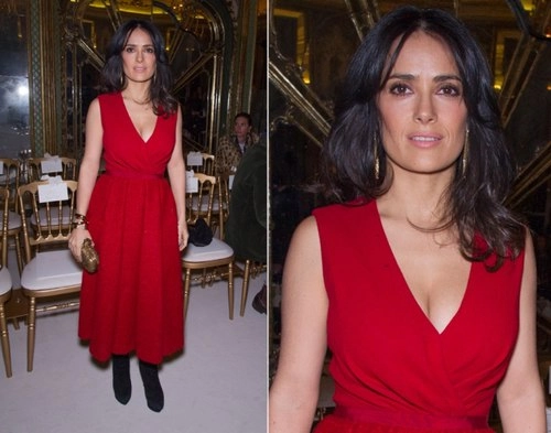 Jessica alba son đỏ nổi bật tại tuần thời trang paris - 7