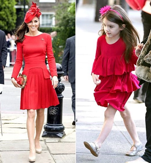 Kate middleton và suri cruise đụng phong cách - 4