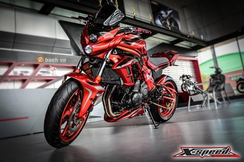 Kawasaki er-6n độ độc đáo với phiên bản red monster - 1