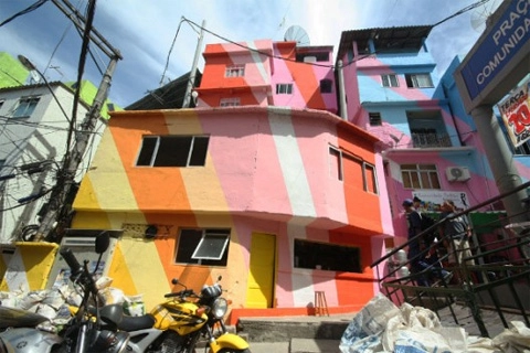 Khu ổ chuột đầy màu sắc ở rio de janeiro - 9