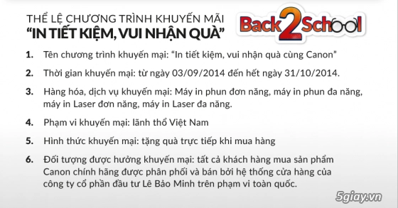 Khuyến mãi in tiết kiệm vui nhận quà cùng canon - 4