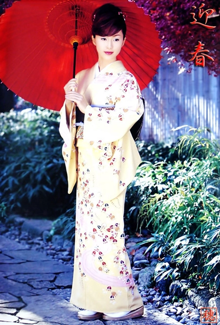 Kiều nữ nhật nền nã với kimono - 5
