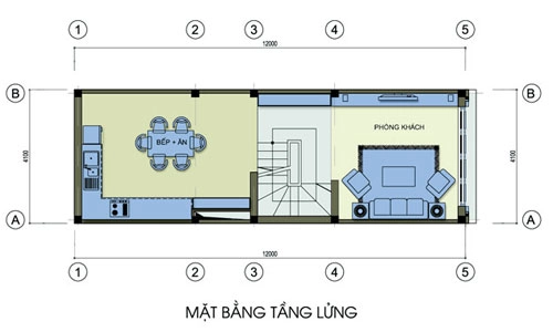 Kinh phí và mặt bằng nhà 41 x 12 m - 2