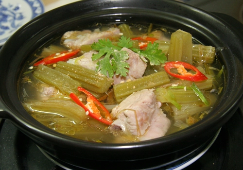 Lạ miệng cây atisô nấu canh - 4