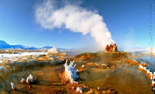 Mạch nước fly geyser - cảnh đẹp ngoài hành tinh - 3