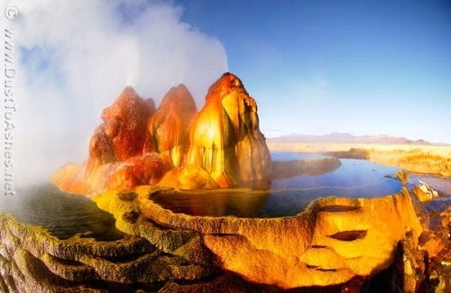Mạch nước fly geyser - cảnh đẹp ngoài hành tinh - 4