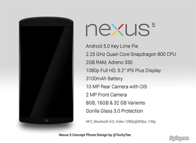Nexus có cấu hình không thua kém gì điện thoại iphone - 3