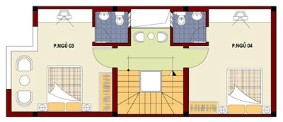 Nhà 4 phòng ngủ trên đất 5 x 11 m - 3