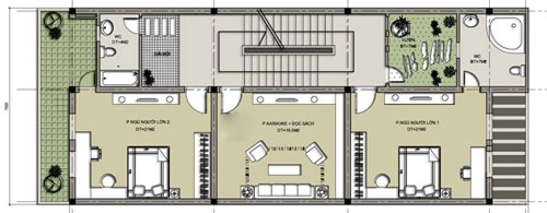Nhà 5 phòng ngủ 75 x 175 m - 2