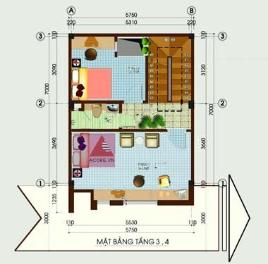 Nhà 5 tầng 40 m2 có garage - 3