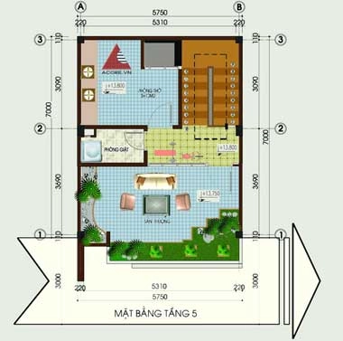 Nhà 5 tầng 40 m2 có garage - 4