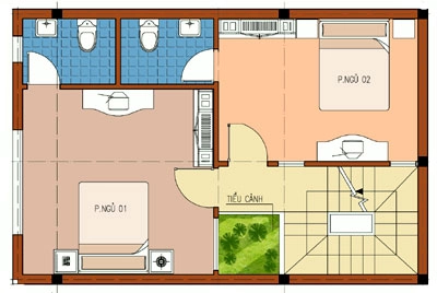 Nhà ba tầng 63 x 86 m - 2