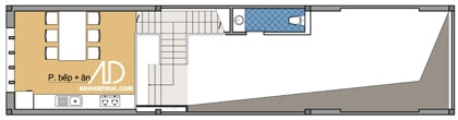 Nhà chia lô 80 m2 hẹp và dài - 2