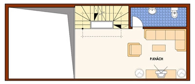 Nhà hai tầng 5 x 17 m - 2