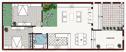 Nhà một tầng 8 x 20 m - 1