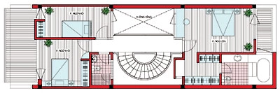 Nhà phố 6 x 19 m - 2