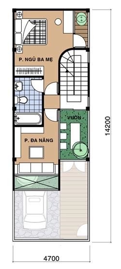 Nhà phố trên đất 47 x 142 m - 3