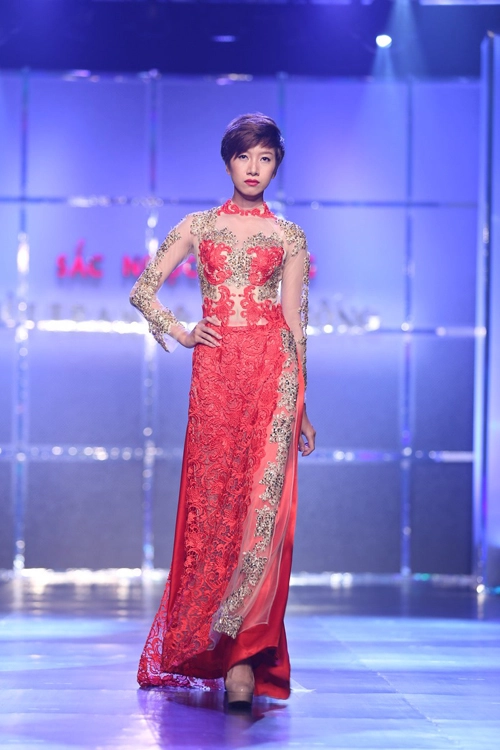 Nhà thiết kế minh châu khoe áo dài cách tân - 6