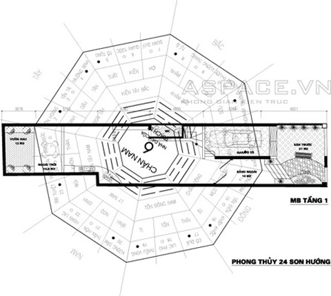 Nhà trên đất 6 x 30 m hợp phong thủy tuổi 1973 - 5