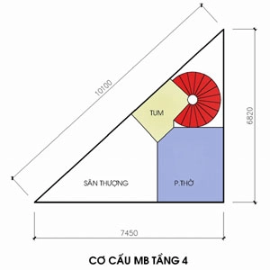 Nhà trên đất tam giác vuông - 4