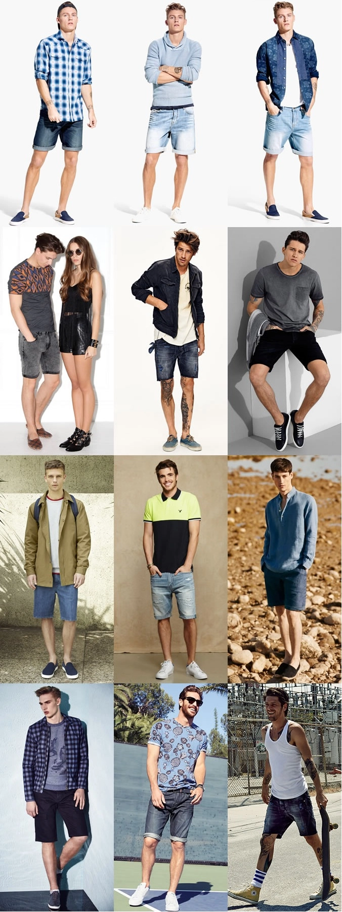 Những cách kết hợp giày nam với quần short cho hè 2015 - 3