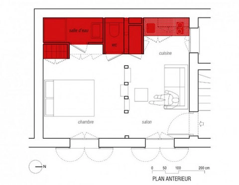Nới rộng căn hộ chung cư mini 25 m2 - 8