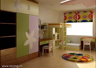 Phòng ngủ trẻ em trong chung cư - 3