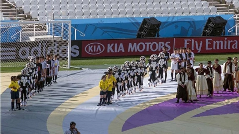 Rò rỉ những hình ảnh của lễ khai mạc world cup 2014 - 2