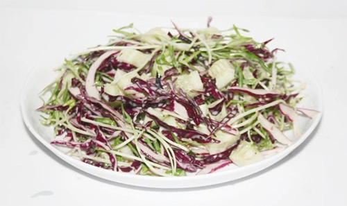 Salad rau mầm và bắp cải tím - 3