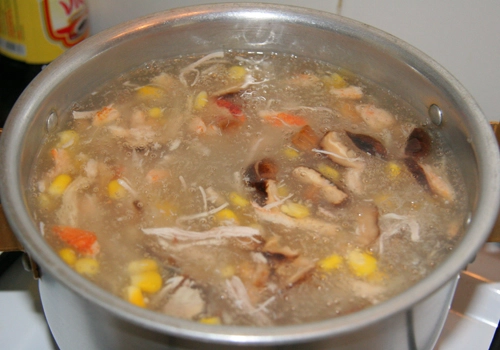 Soup cua nấm gà - 3