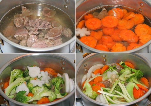 Soup gân bò hầm rau củ thanh ngọt - 3