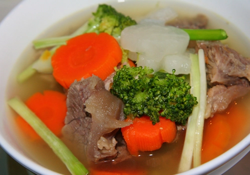 Soup gân bò hầm rau củ thanh ngọt - 4