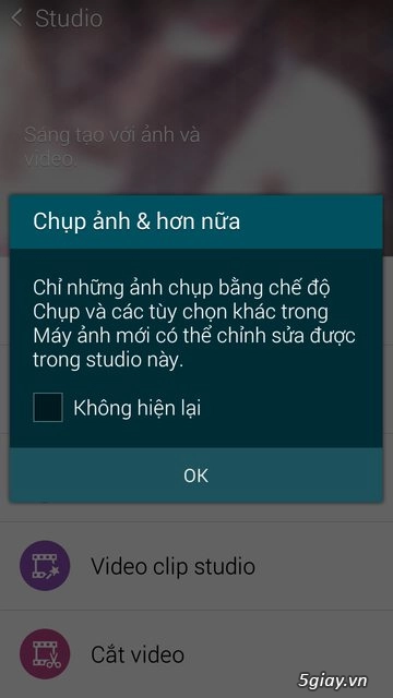 Studio ứng dụng chỉnh sửa ảnh và tạo video trên samsung galaxy alpha - 20