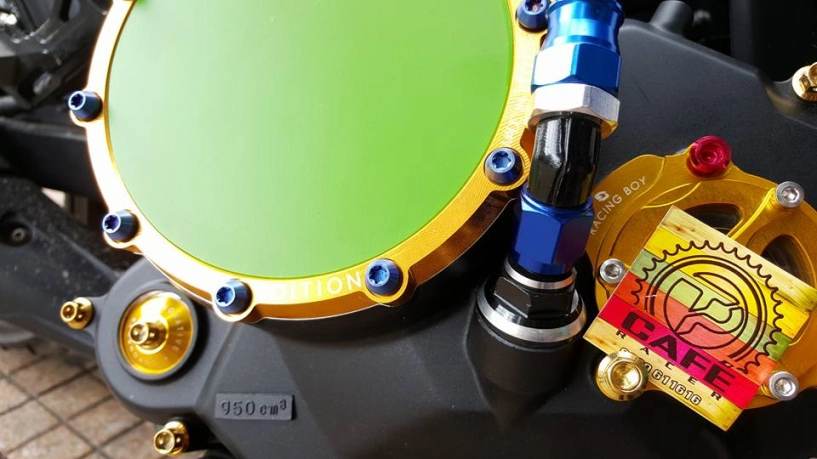Sự phối hợp lốc nồi spm made in indonesia và nắp nhớt racingboy - 4