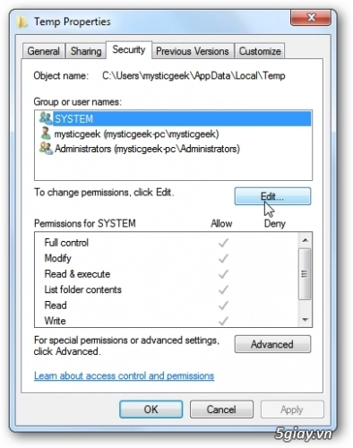 Sửa lỗi error 2203 an internal error occurred khi cài đặt office 2010 - 8