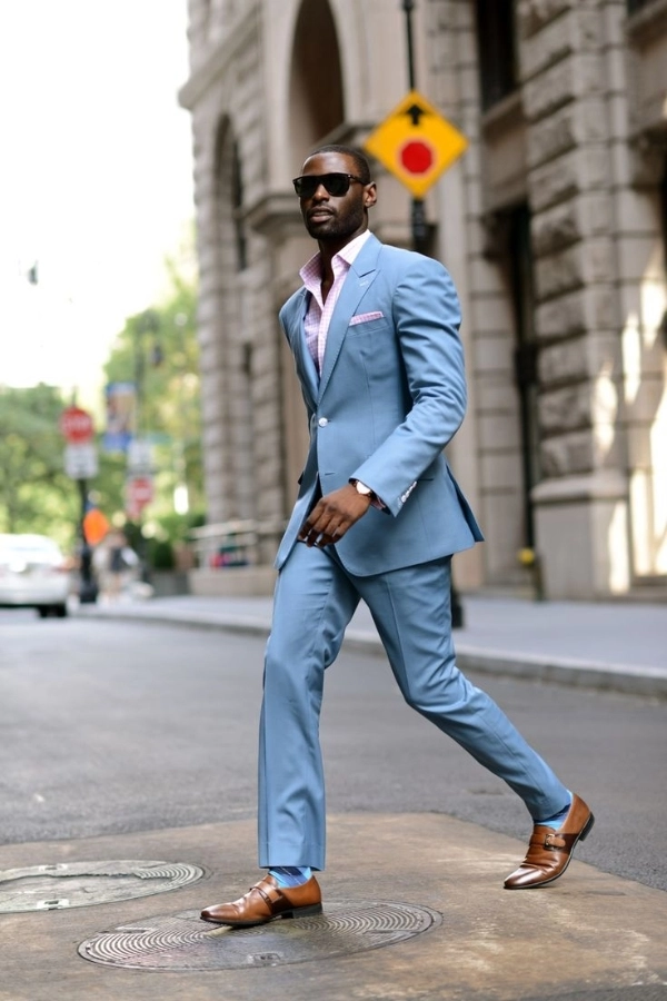 Suit xanh dương điểm nhấn cho phong cách quý ông - 4