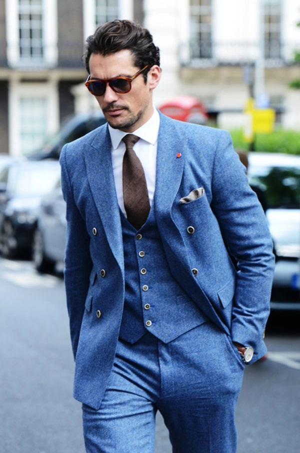 Suit xanh dương điểm nhấn cho phong cách quý ông - 1