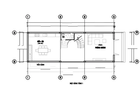 Thiết kế nhà 5x15m cho gia chủ sinh năm 1965 - 2