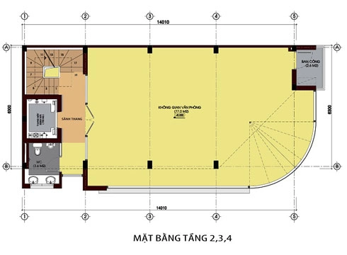 Thiết kế nhà kinh doanh kết hợp cho thuê văn phòng - 3