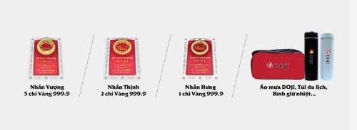 Trang sức doji tặng nhẫn vàng tri ân khách hàng - 5