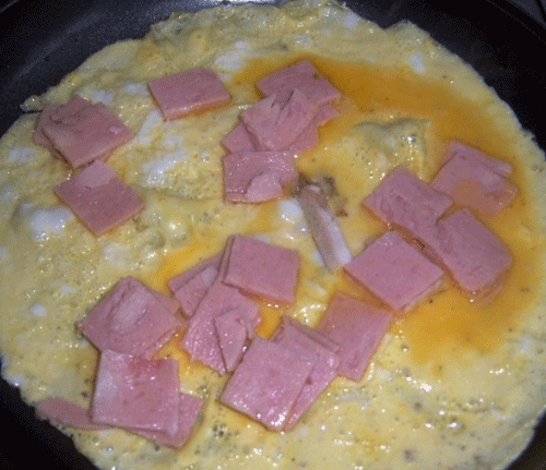 Trứng cuộn nấm phô mai và thịt xông khói - 7