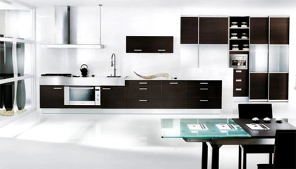 Tủ bếp trắng - đen phong cách hiện đại - 5