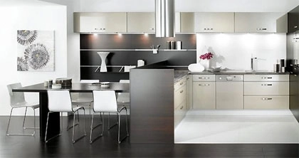 Tủ bếp trắng - đen phong cách hiện đại - 6