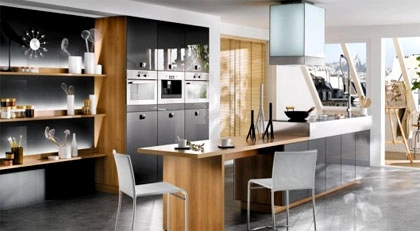 Tủ bếp trắng - đen phong cách hiện đại - 7