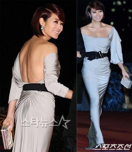 Váy áo khoe vòng một của kim hye soo - 4