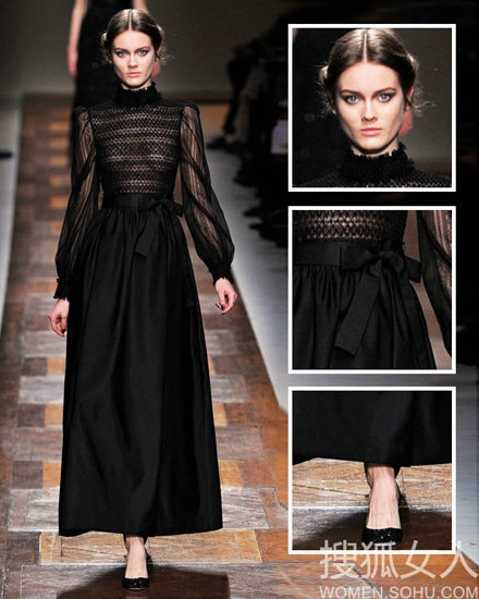 Váy đen lôi cuốn của valentino cho thu đông 2012 - 8