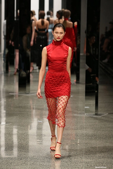 Váy lưới hở ngực gây sốc của nhà thiết kế new zealand - 4